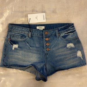 Blue Denim Shorts
